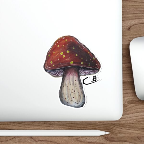 Mouth Painted Mushroom Sticker - Image 14