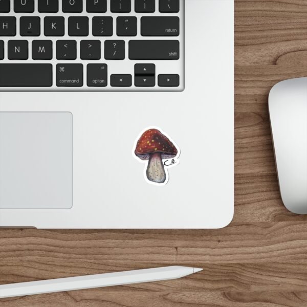 Mouth Painted Mushroom Sticker - Image 2