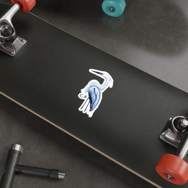 Mouth Painted Great Heron Sticker - Image 11