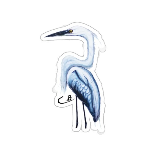 Mouth Painted Great Heron Sticker