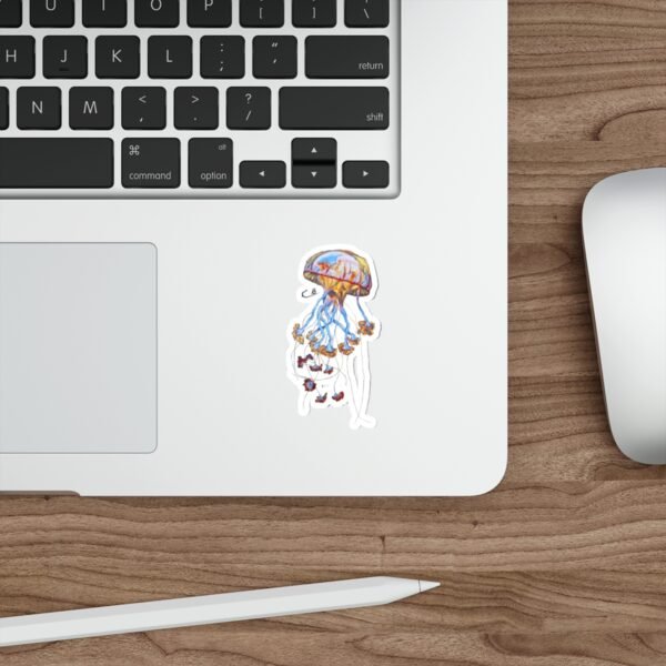 Mouth Painted Jellyfish Sticker - Image 6