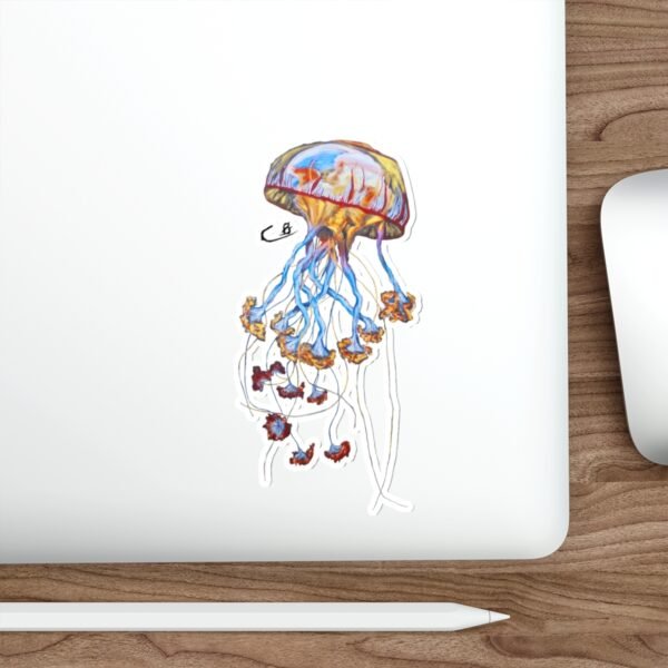 Mouth Painted Jellyfish Sticker - Image 17