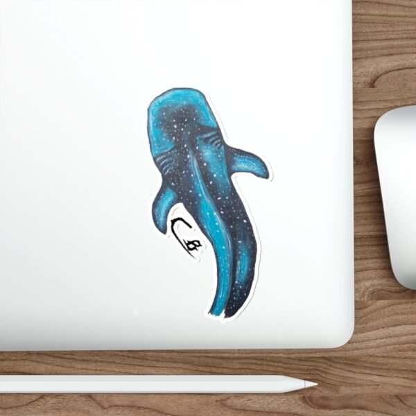 Mouth Painted Whale Shark Sticker - Image 17