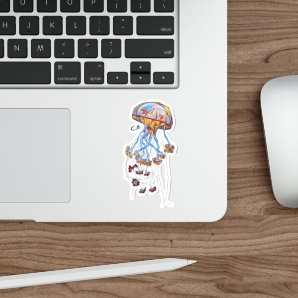 Mouth Painted Jellyfish Sticker - Image 10