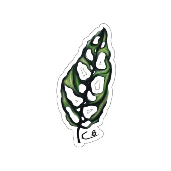 Mouth Painted Monstera Sticker - Image 9