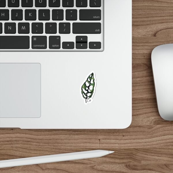 Mouth Painted Monstera Sticker - Image 2