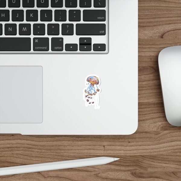 Mouth Painted Jellyfish Sticker - Image 2