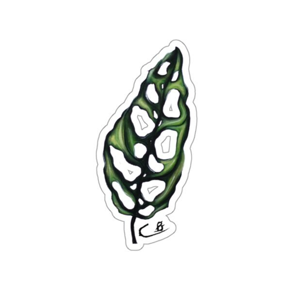 Mouth Painted Monstera Sticker - Image 5