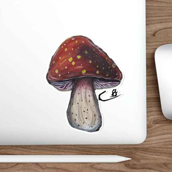 Mouth Painted Mushroom Sticker - Image 17
