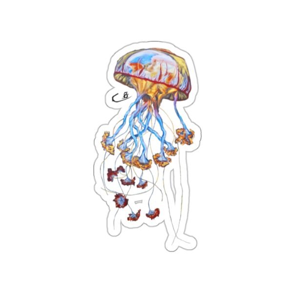 Mouth Painted Jellyfish Sticker