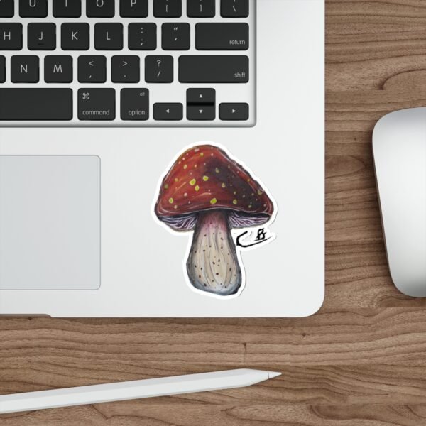Mouth Painted Mushroom Sticker - Image 10